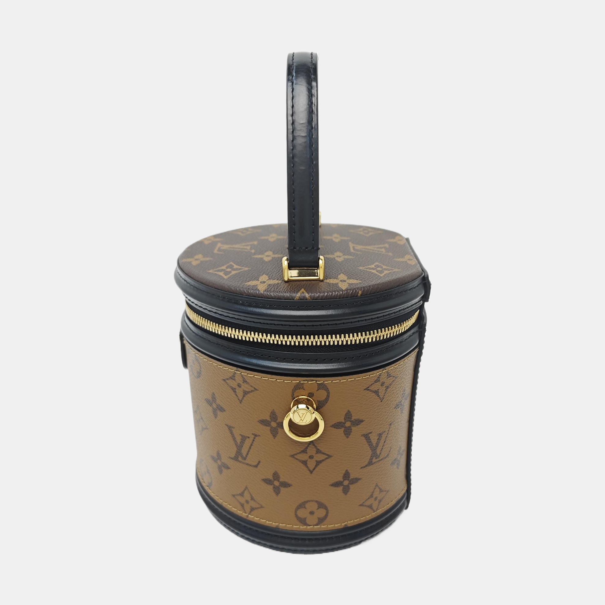 CANNES PM Monogram Coated Canvas Brown