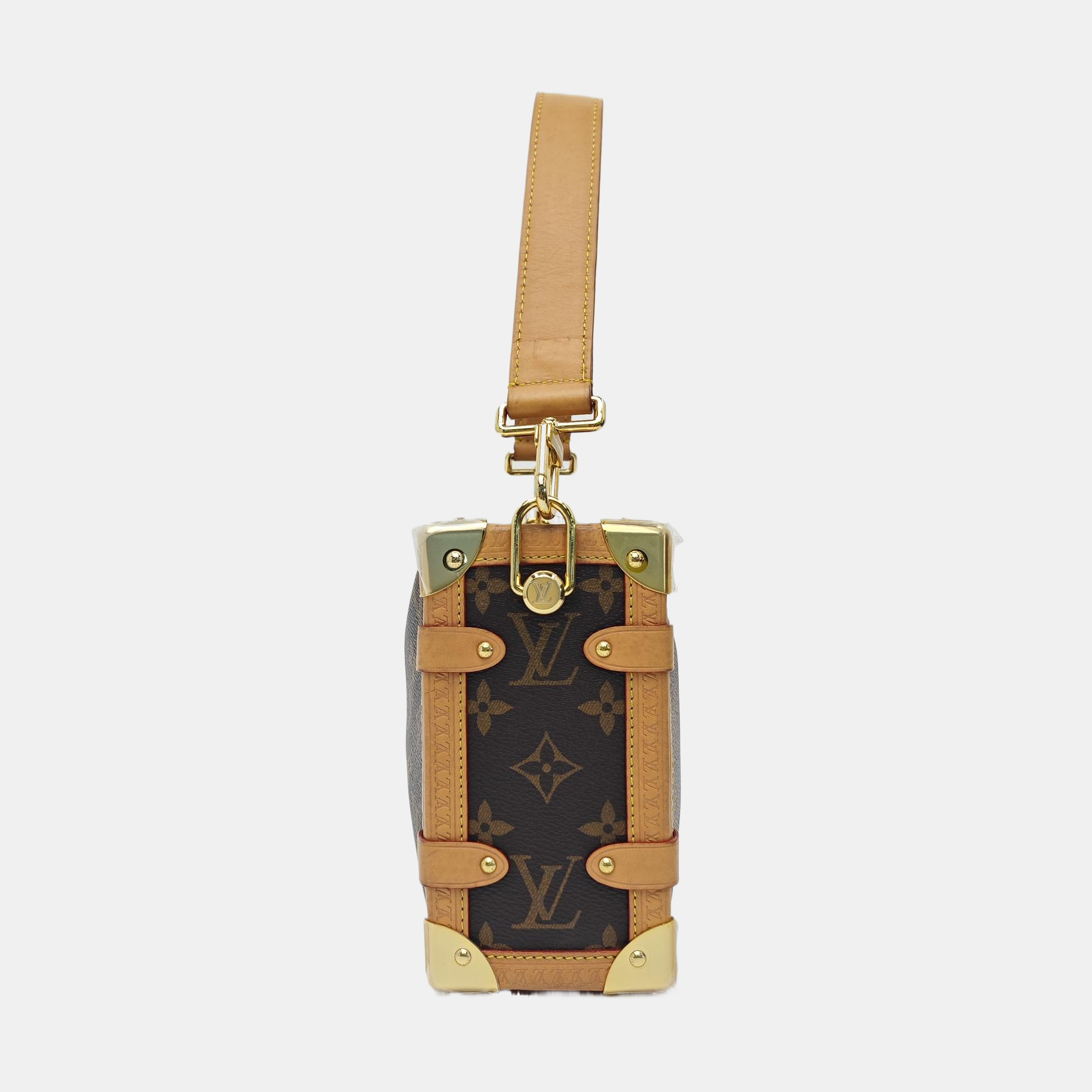 SIDE TRUNK MM Monogram Coated Canvas Brown