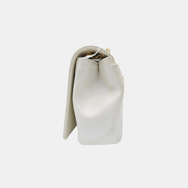 Calfskin Shoulder Bag White