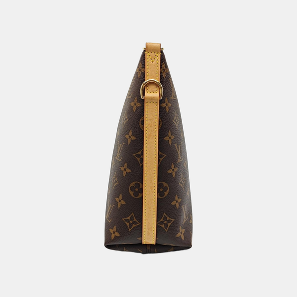 Monogram Coated Canvas Shoulder Bag Brown
