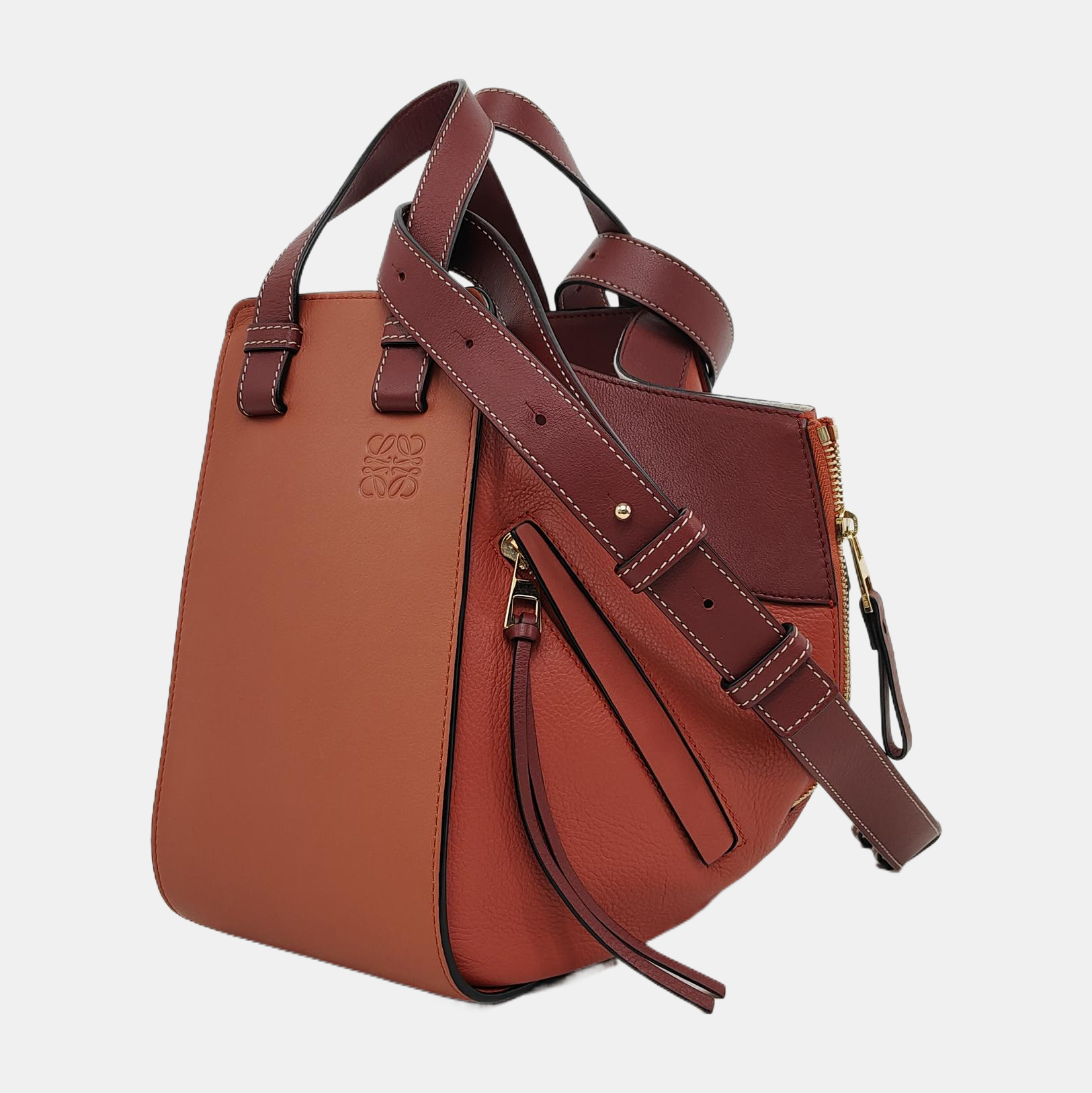 Hammock Small Calfskin Orange