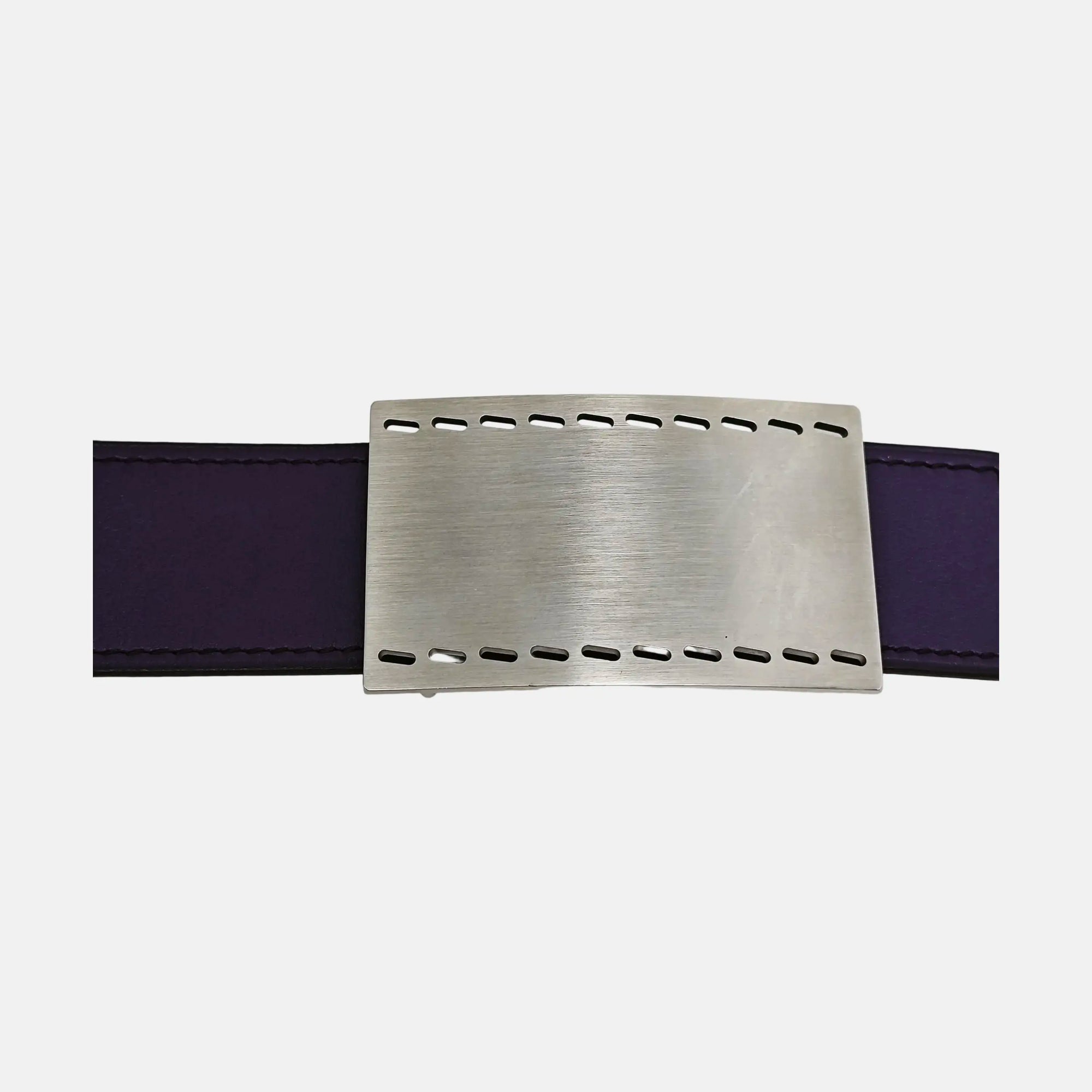 Leather Belt Purple