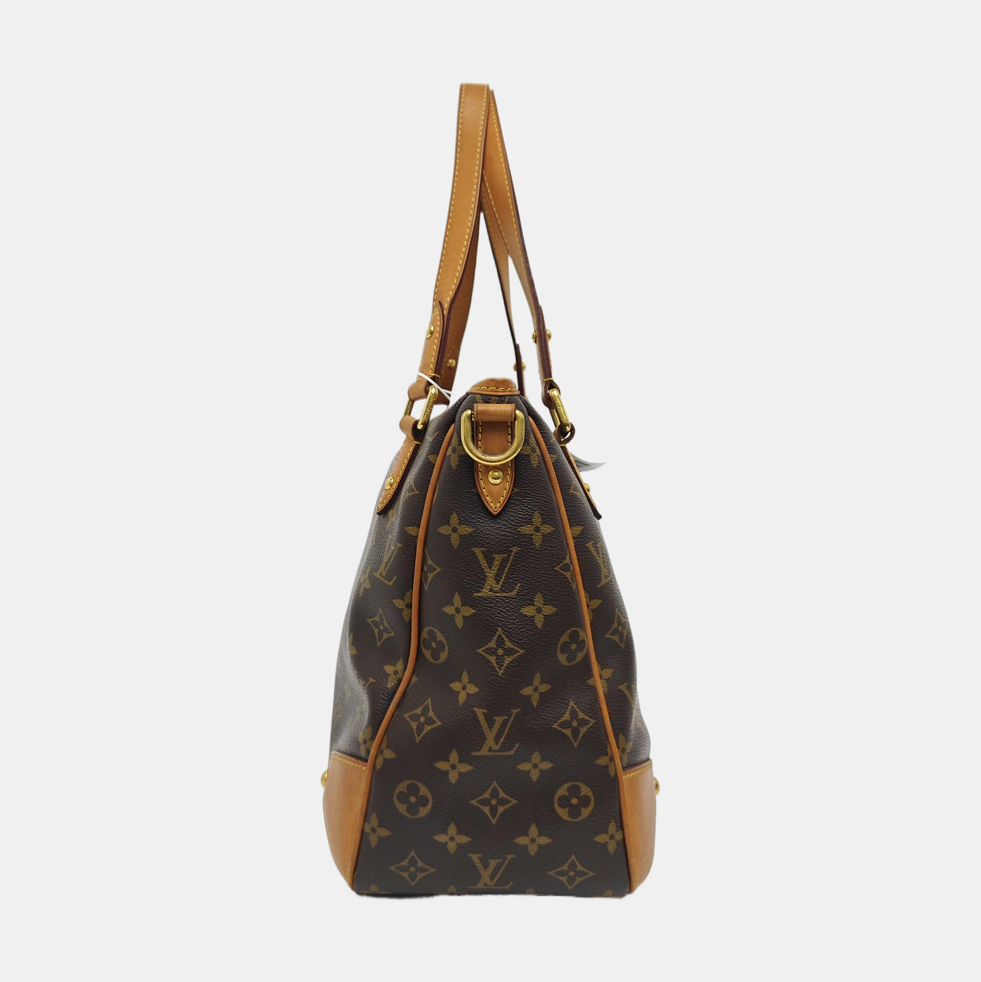 ESTRELA MM Monogram Coated Canvas Brown