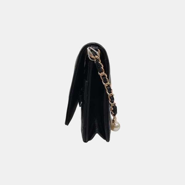 WOC Quilted Lambskin Black