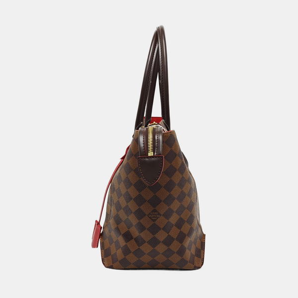 CAÏSSA MM Damier Ebene Coated Canvas Brown