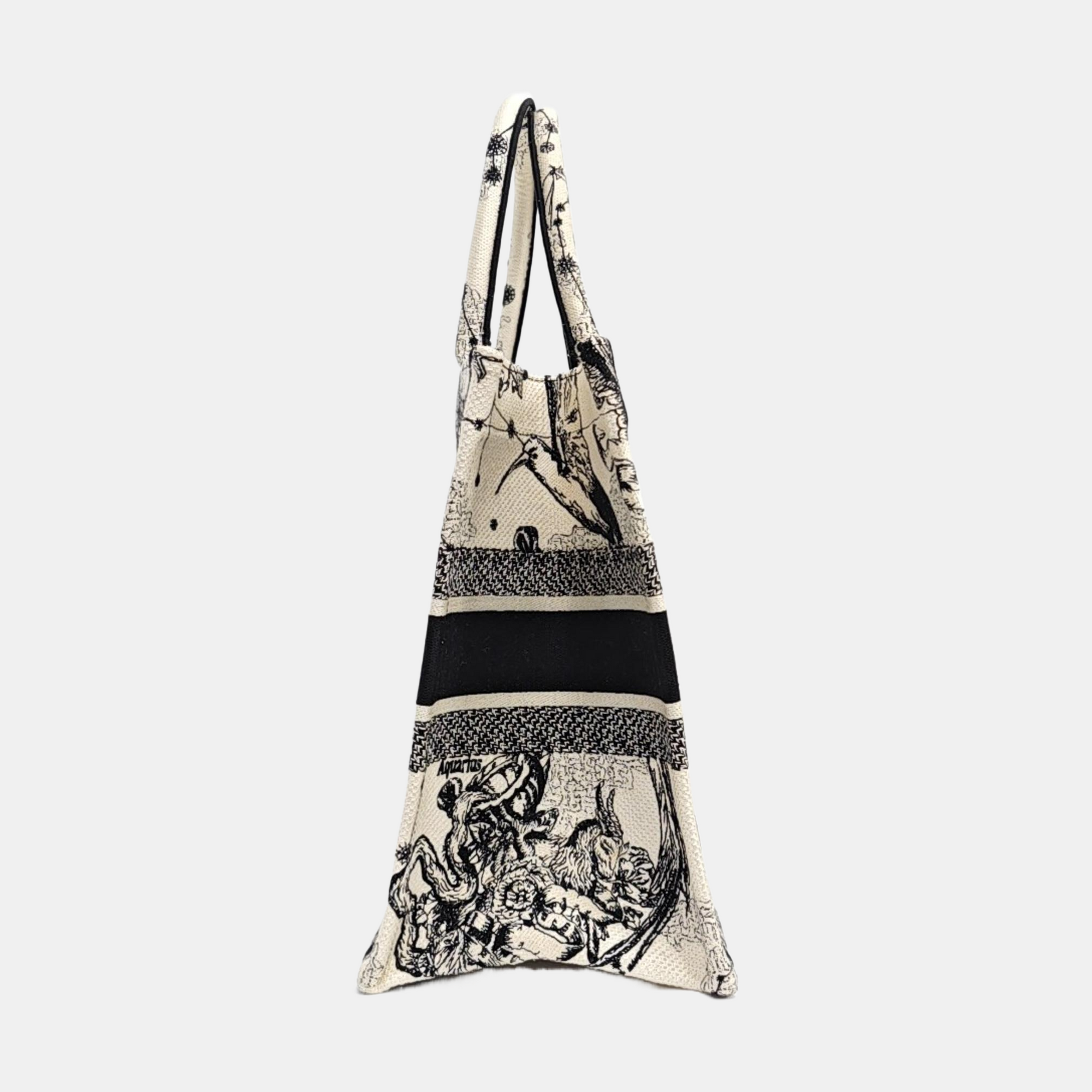 Book Tote Medium Canvas White