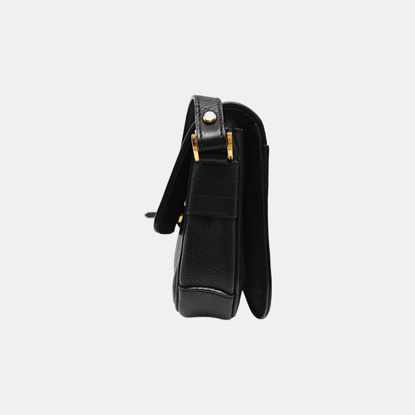Calfskin Shoulder Bag Black