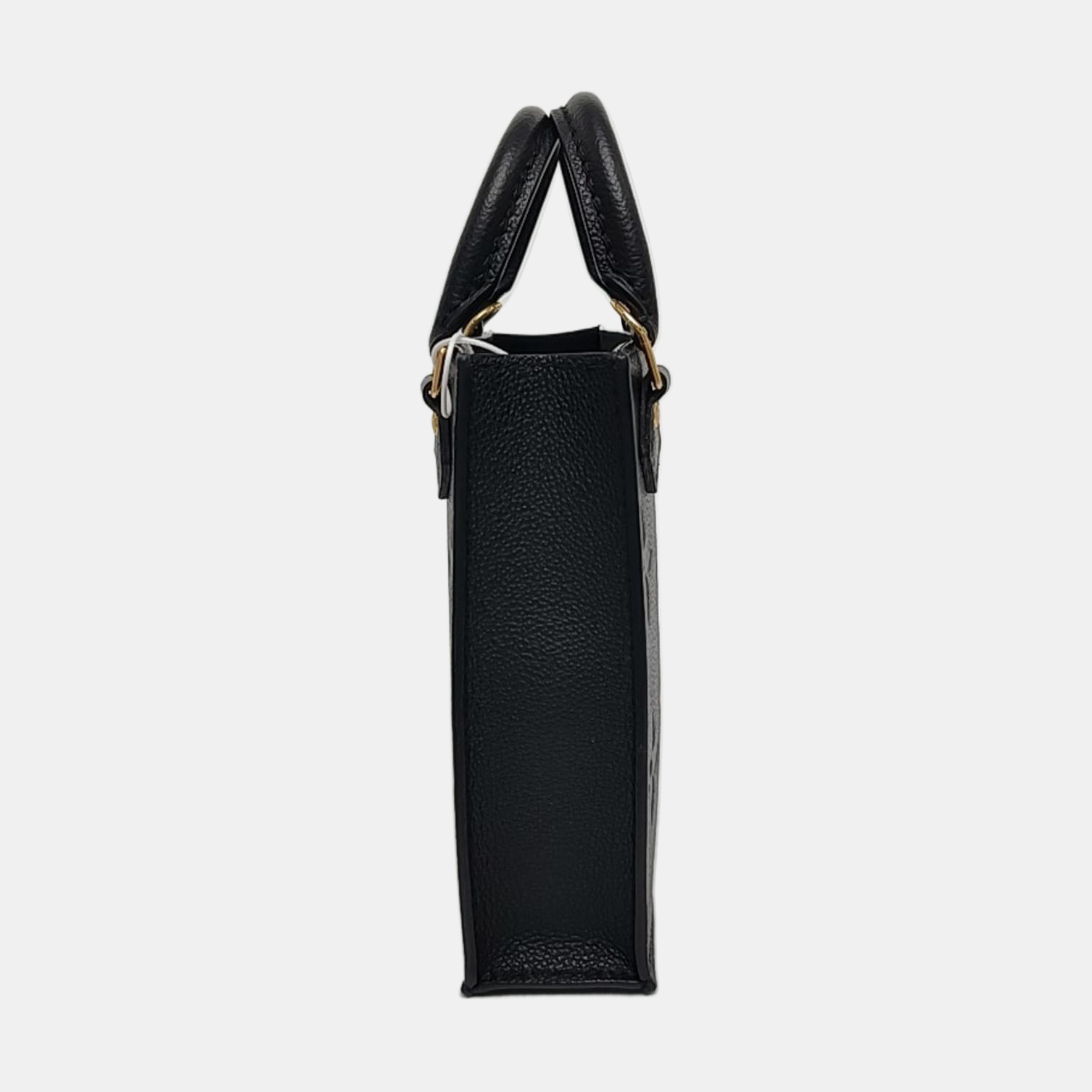 SAC PLAT Mini Calfskin Black