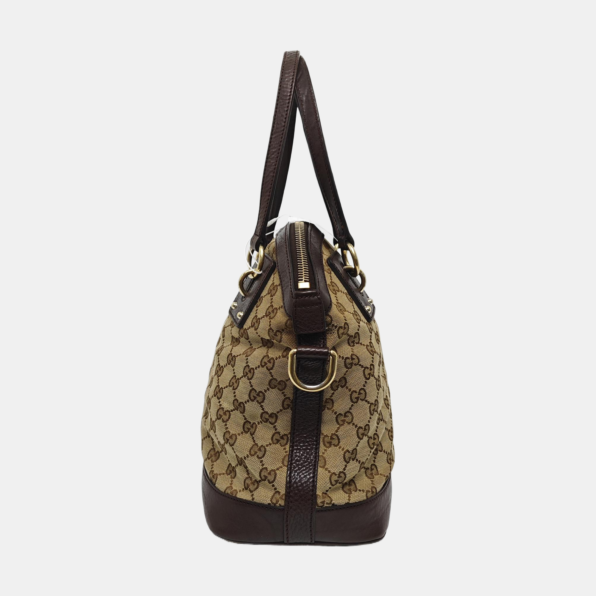 Monogram Canvas Tote Bag Brown