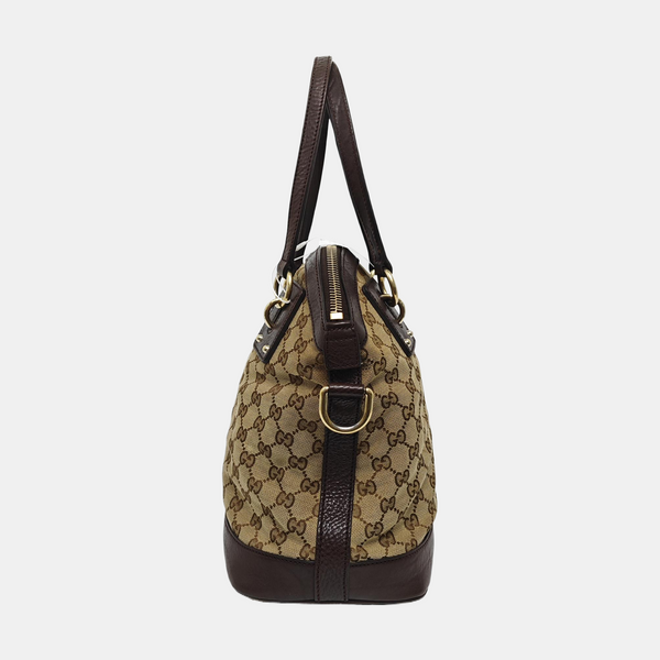 Monogram Canvas Tote Bag Brown