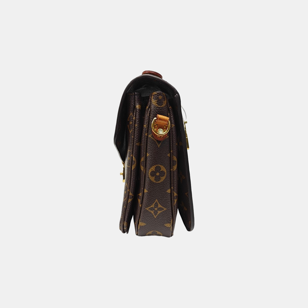 MÉTIS MM Monogram Coated Canvas Brown