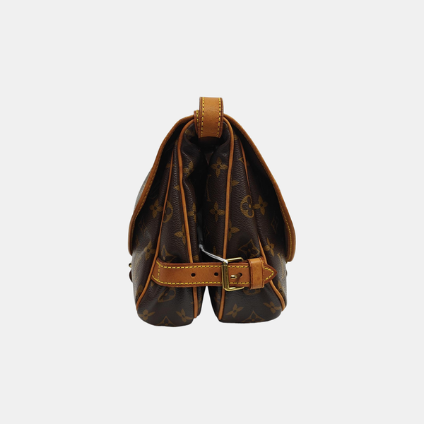 SAUMUR 30 Monogram Coated Canvas Brown