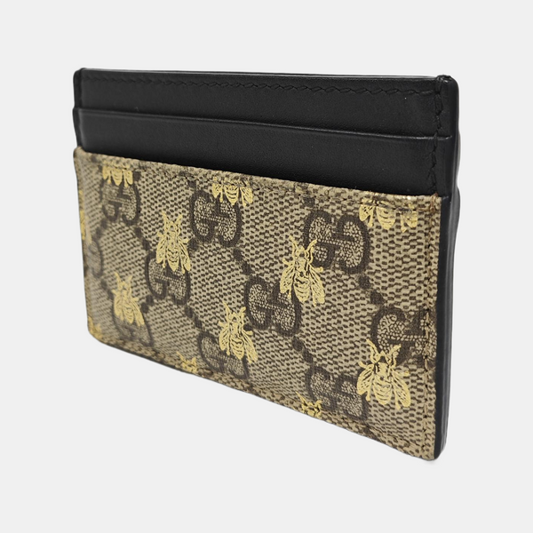 Monogram Coated Canvas Card Holder Beige