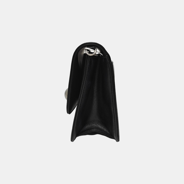 Leather Shoulder Bag Black