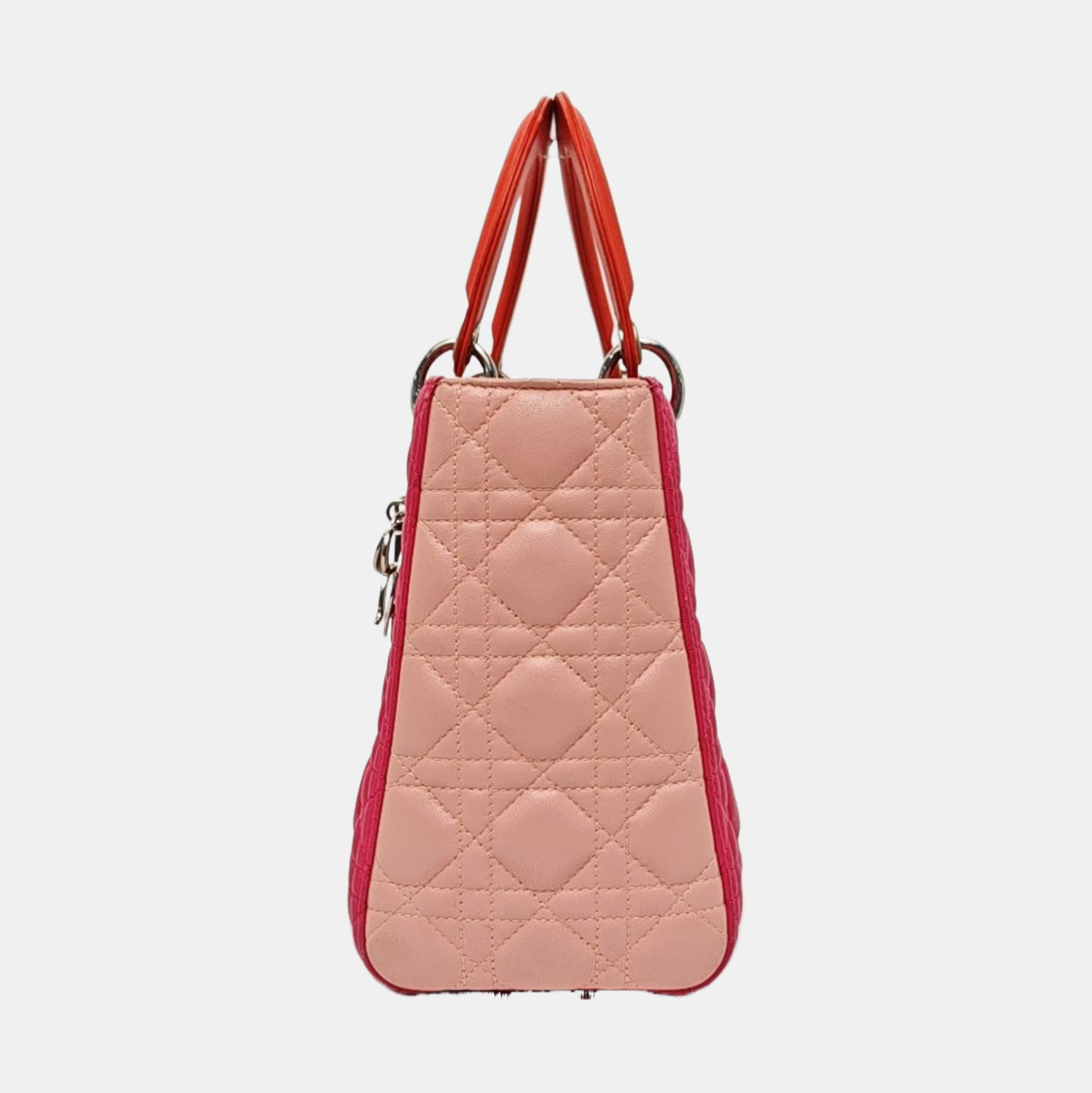 Lady Dior Medium Quilted Lambskin Red
