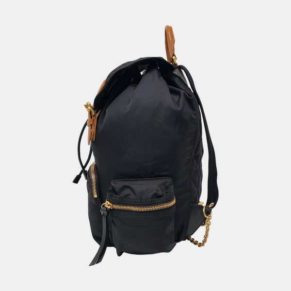 The Rucksack Large Nylon Black