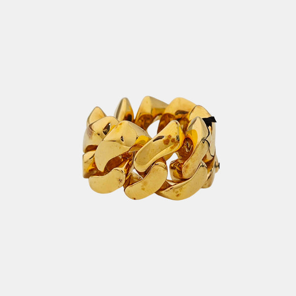 925 Sterling Silver Gold Ring EU 53