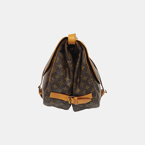 SAUMUR Monogram Coated Canvas Brown