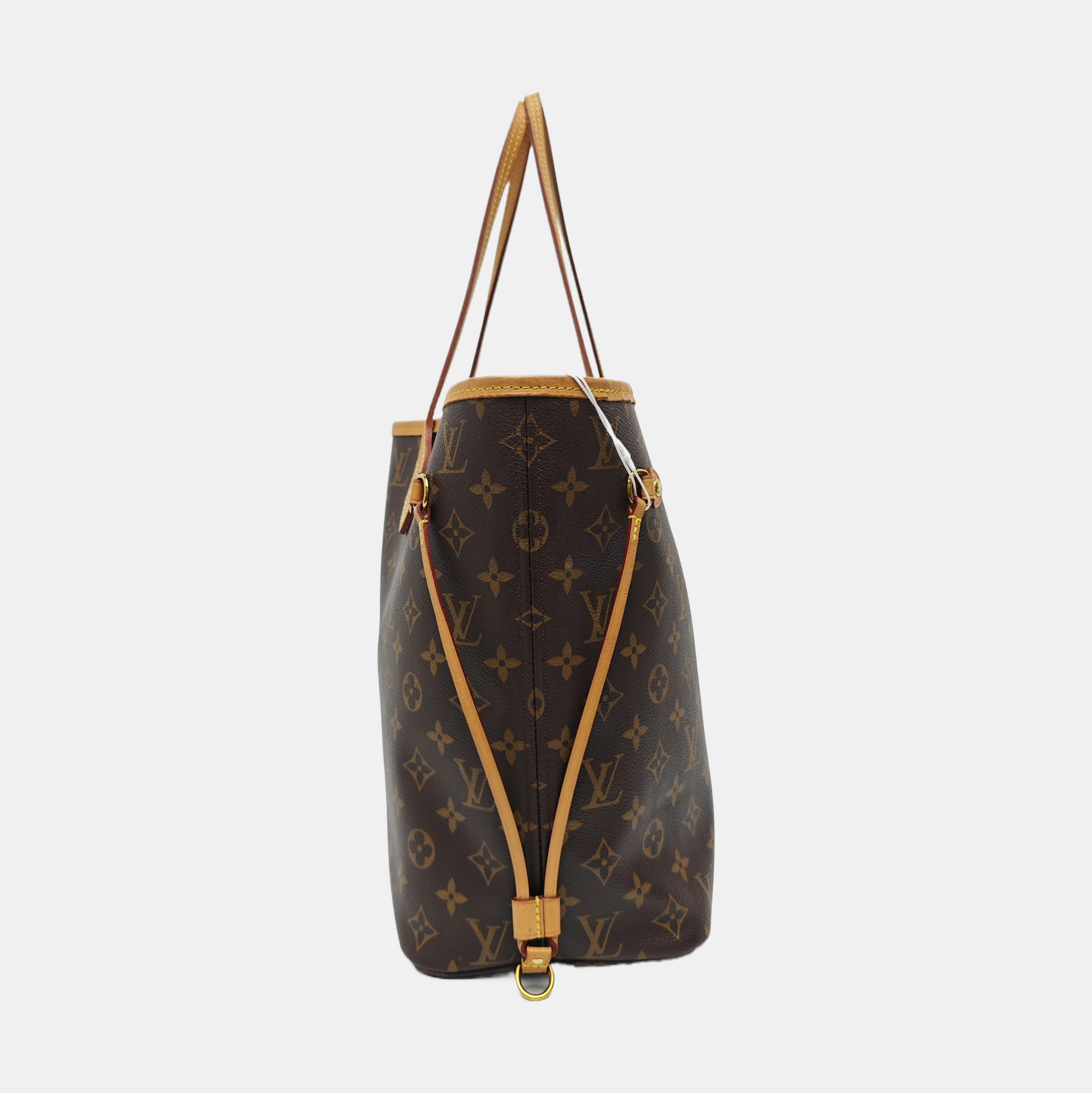 NEVERFULL MM Monogram Coated Canvas Brown