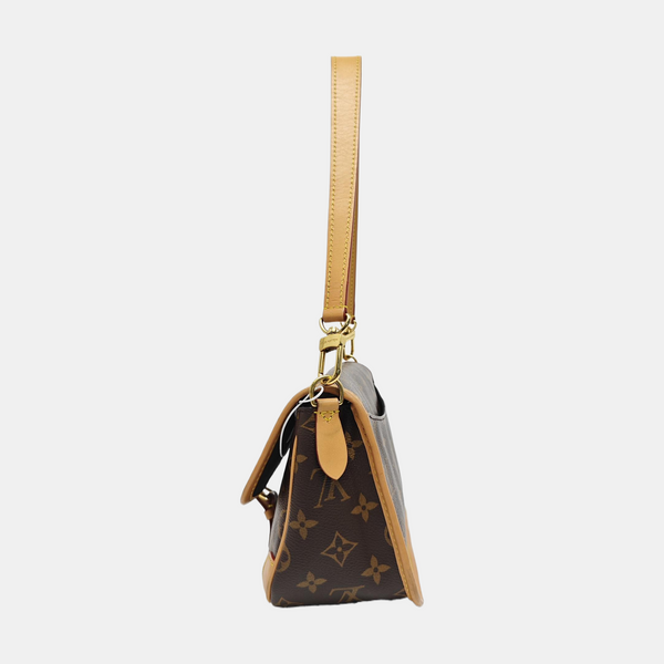 DIANE Monogram Coated Canvas Brown