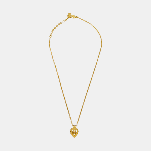 Dior Oblique Metal Gold Necklace