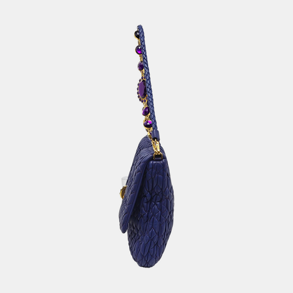 Crystal Quilted Lambskin Purple