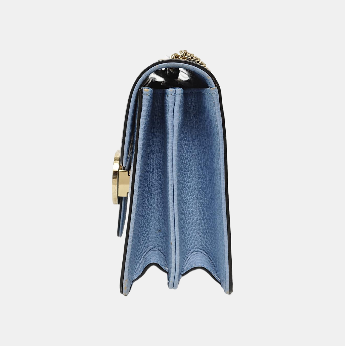 Interlocking G Small Calfskin Blue