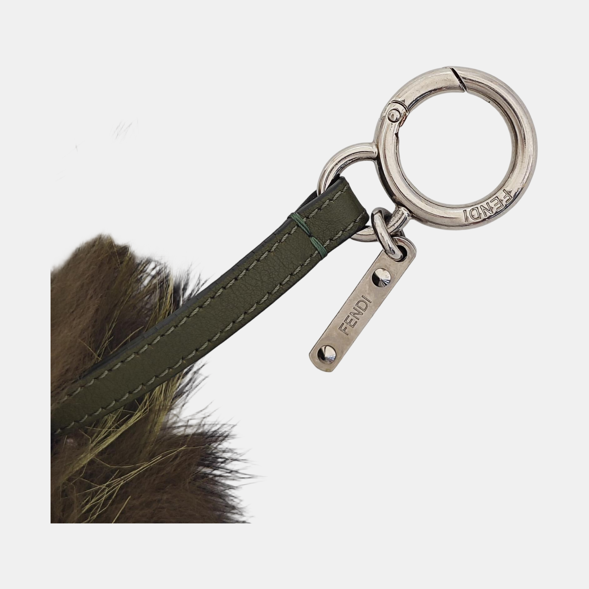 Fabric Bag Charm Green