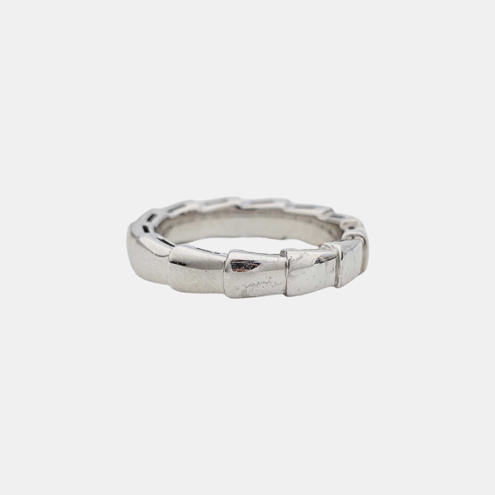 SERPENTI 18k White Gold Silver Ring EU 48