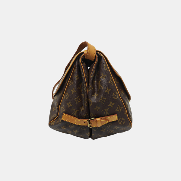 SAUMUR 35 Monogram Coated Canvas Brown