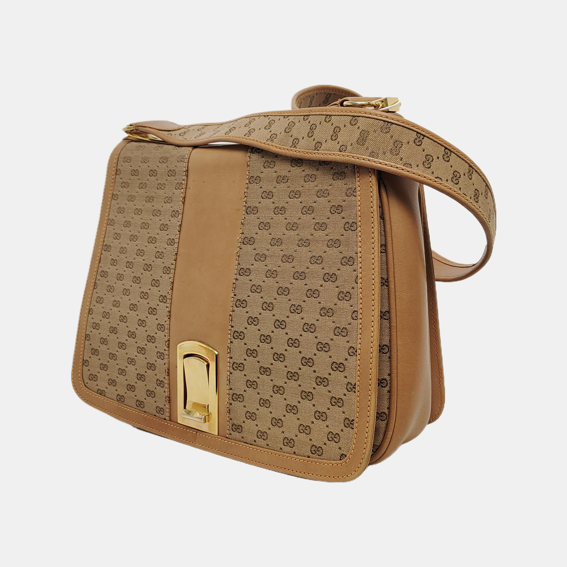 Monogram Leather Brown