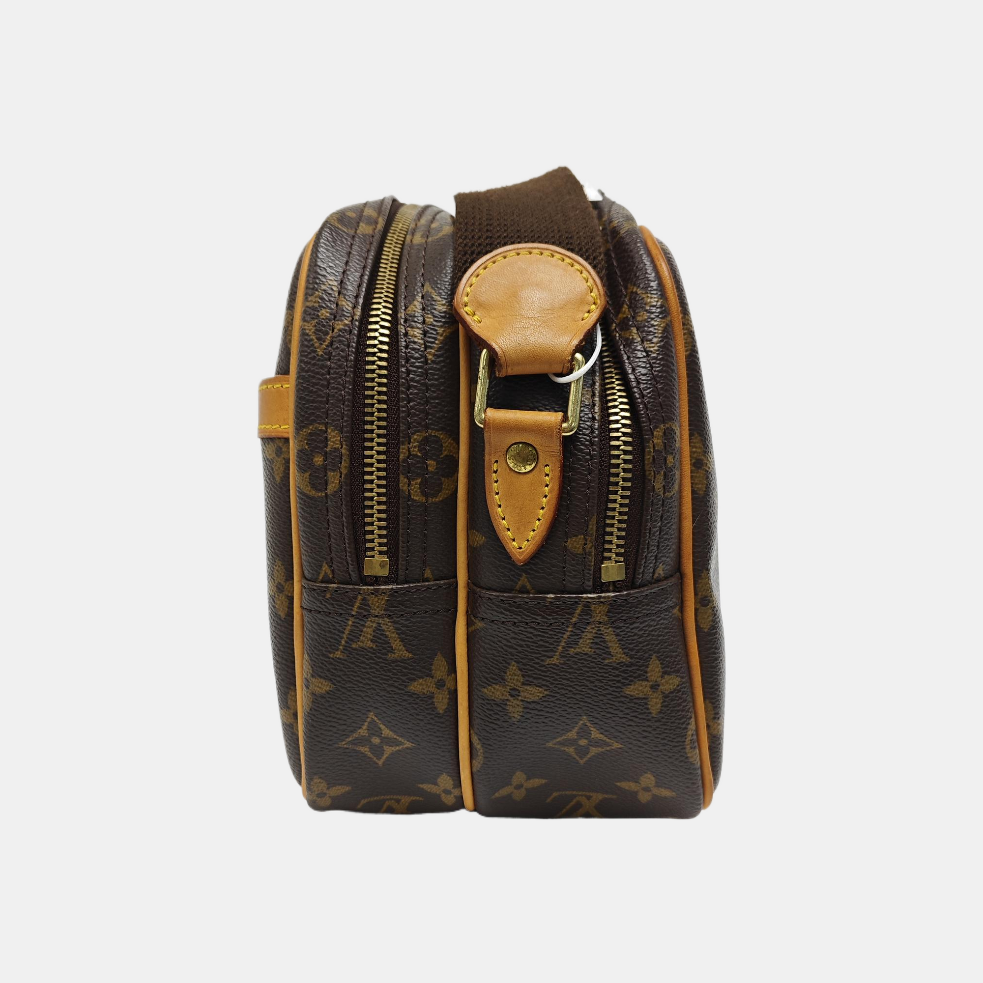 REPORTER Monogram Coated Canvas Brown