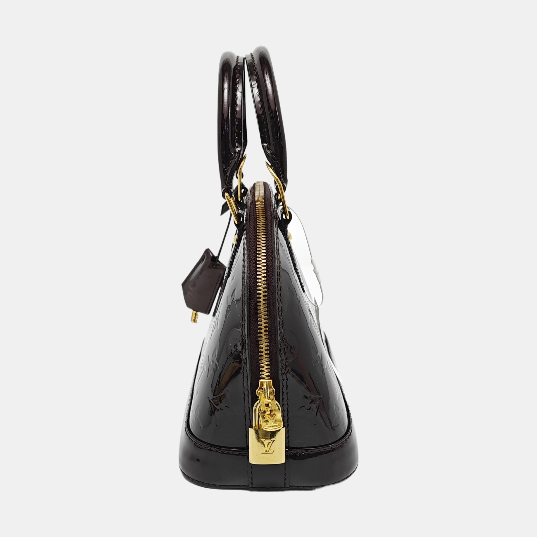 Authenticated pre-owned  ALMA BB Patent Leather Burgundy - Shoulder Bag at Looply