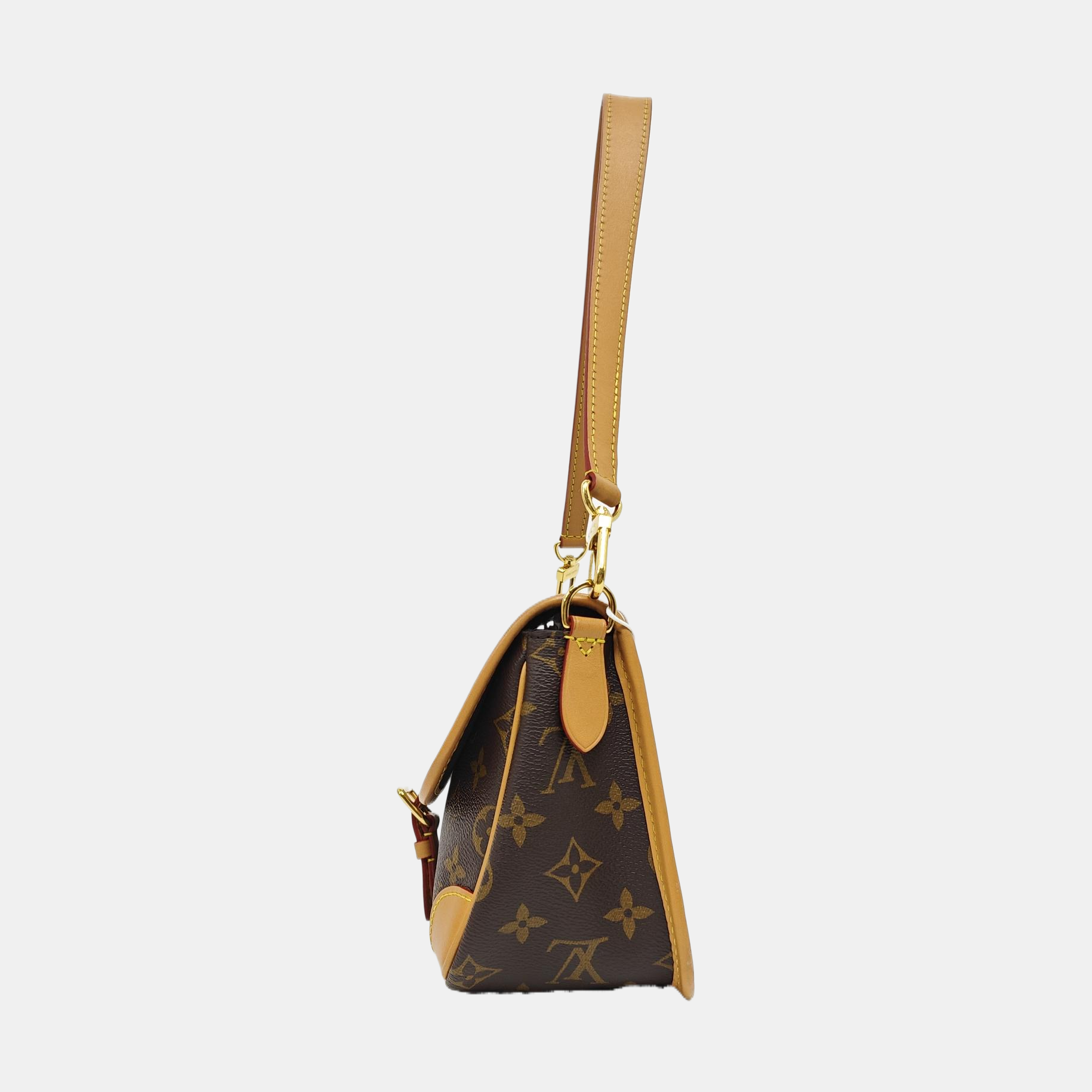 DIANE Monogram Coated Canvas Brown