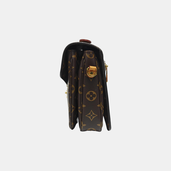 MÉTIS MM Monogram Coated Canvas Brown