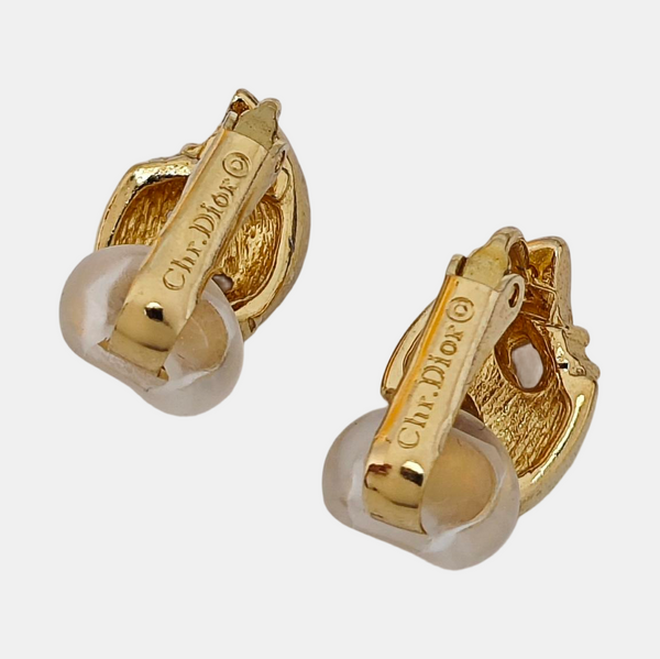 Metal Gold Clip On Earrings