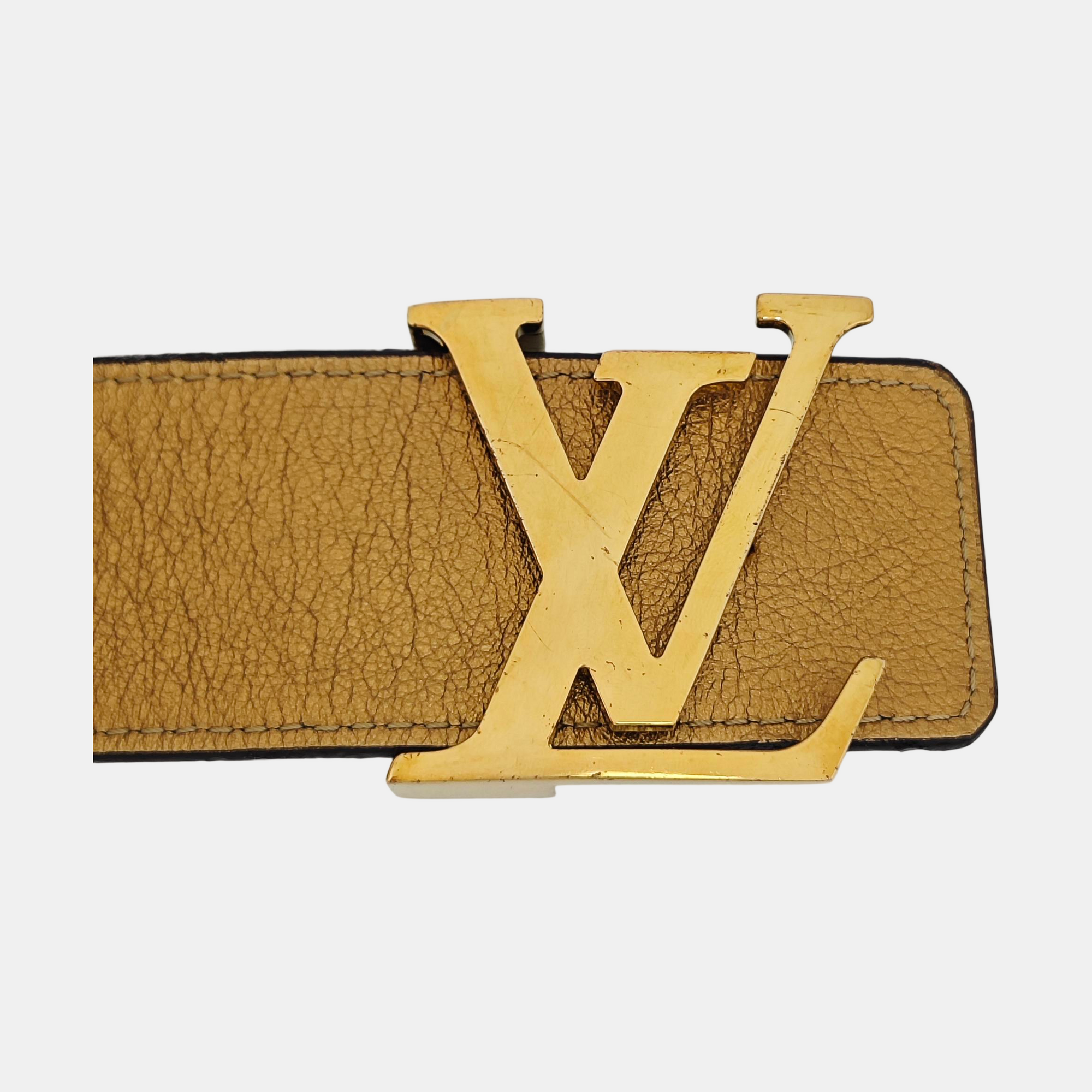 Leather Belt Gold