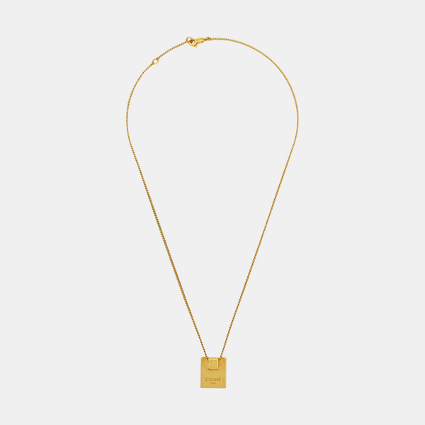 ALPHABET Brass Gold Necklace