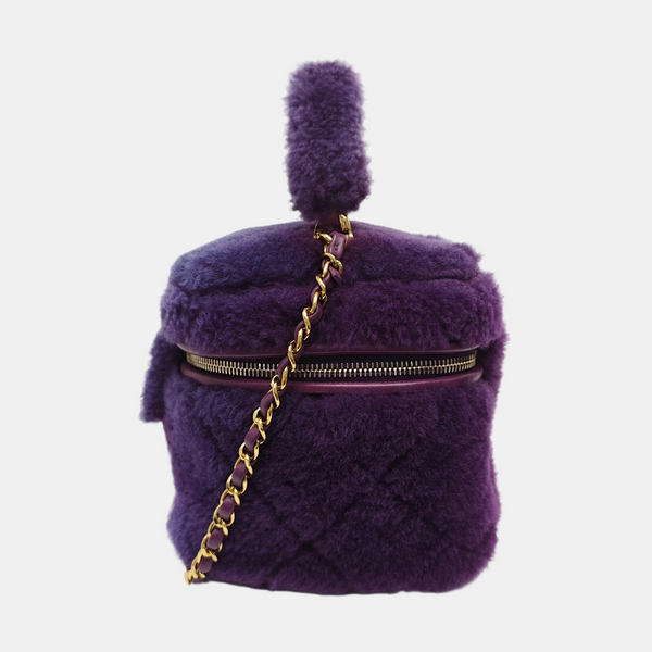 Fabric Shoulder Bag Purple