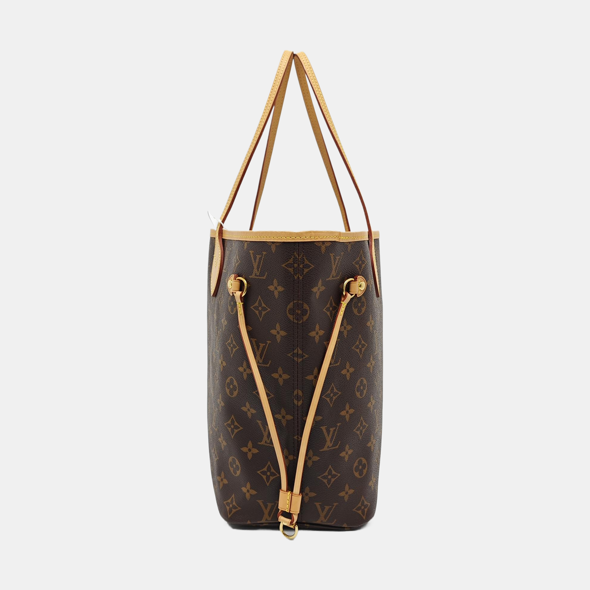 NEVERFULL MM Monogram Coated Canvas Brown
