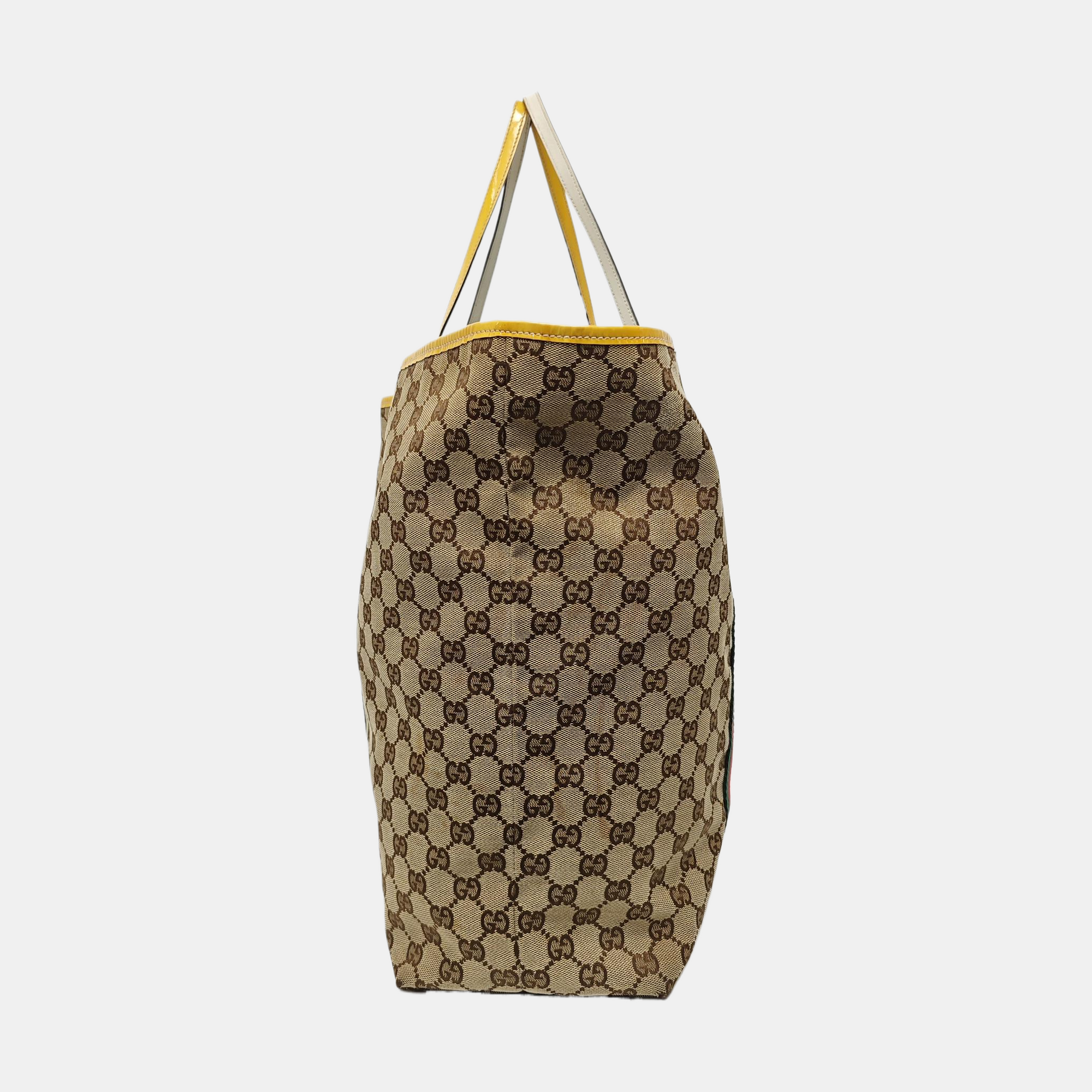 Monogram Canvas Tote Bag Beige