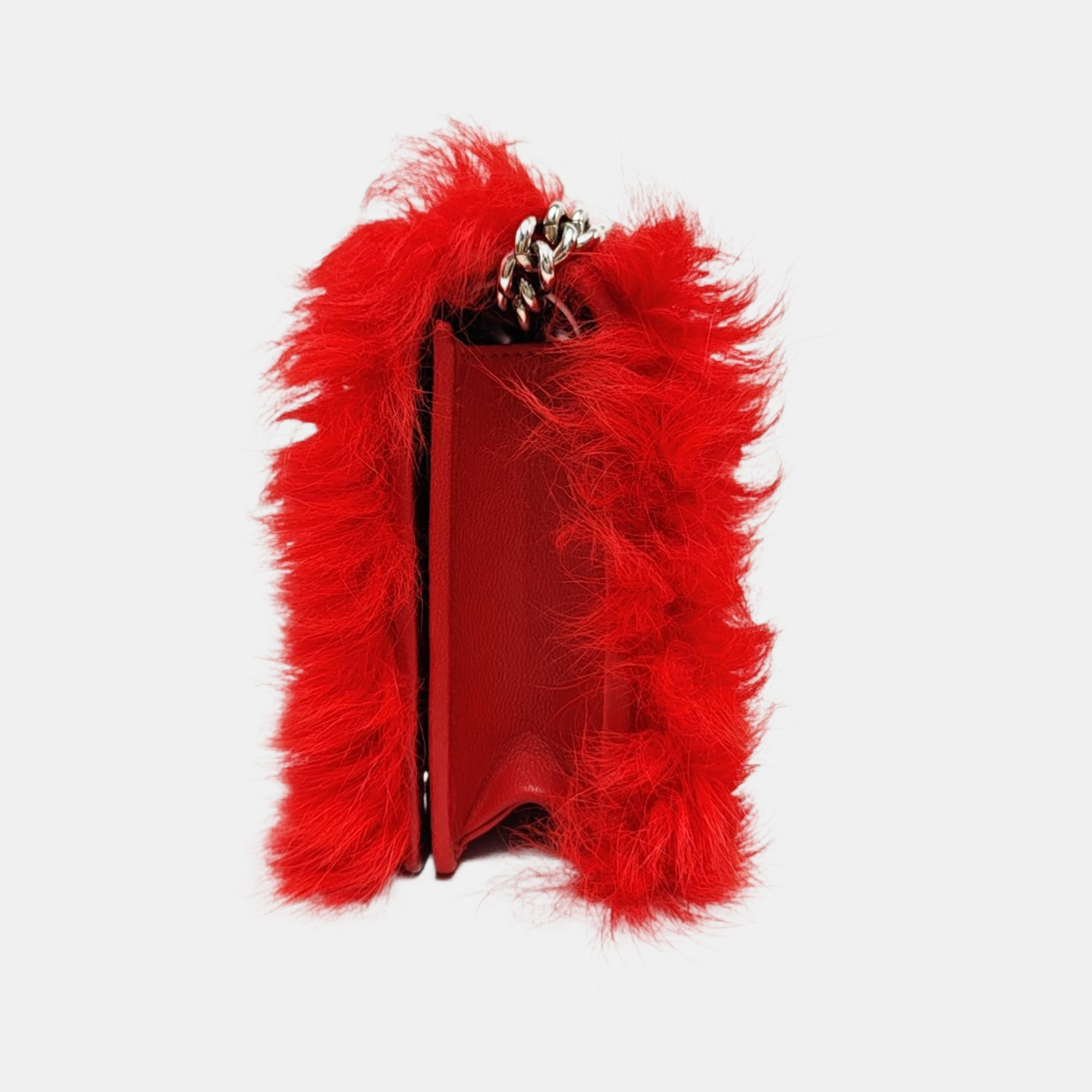 Fabric Shoulder Bag Red