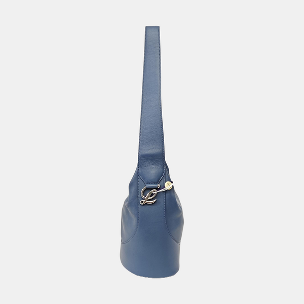 Calfskin Shoulder Bag Blue