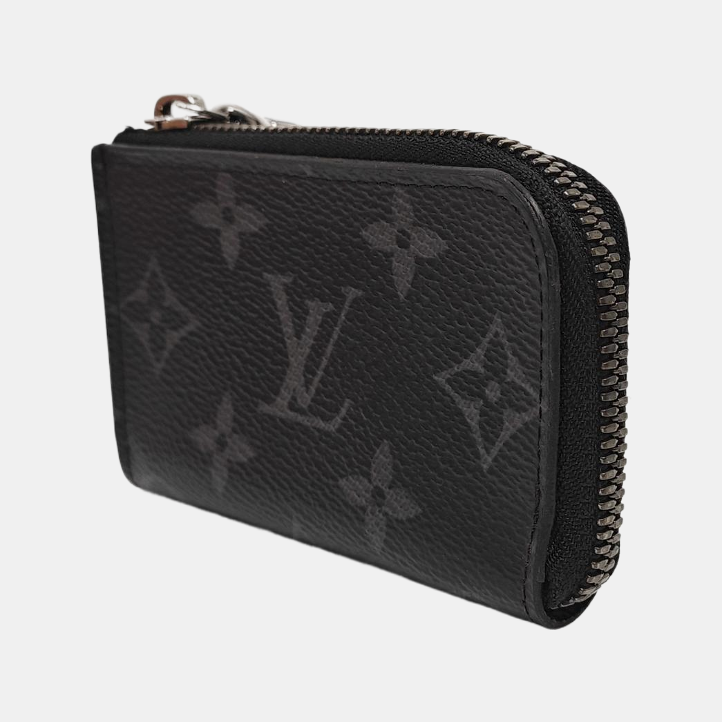 ZIPPY Monogram Coated Canvas Black Wallet