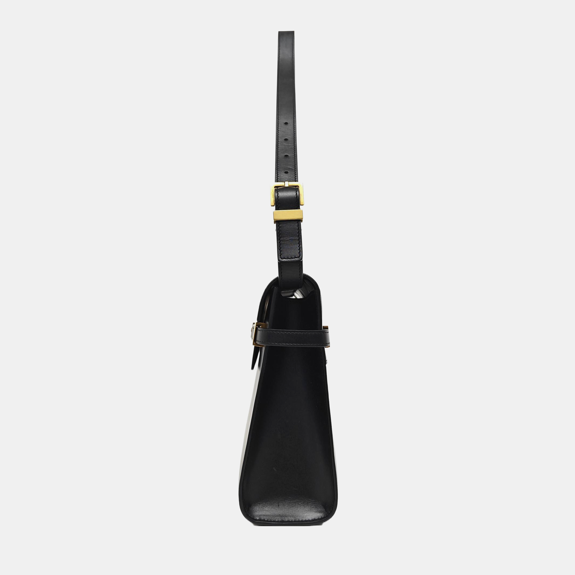 MANHATTAN Medium Calfskin Black