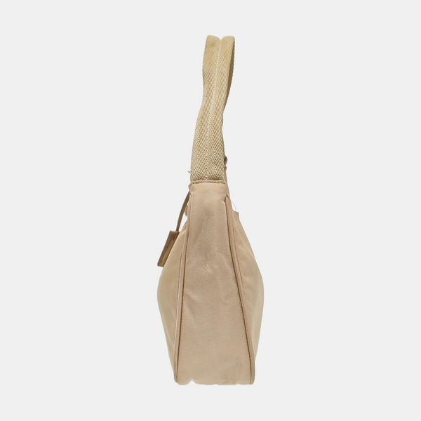 Authenticated pre-owned  Re-Edition2000 Mini Nylon Beige - Top Handle Bag at Looply