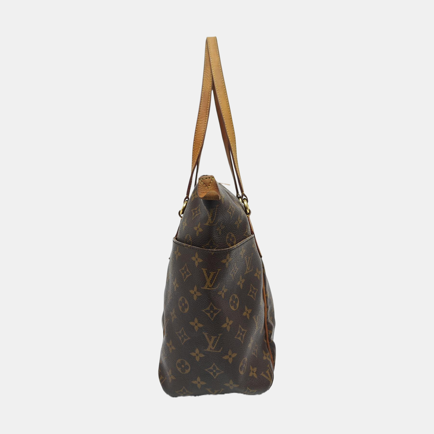 TOTALLY Monogram Coated Canvas Brown