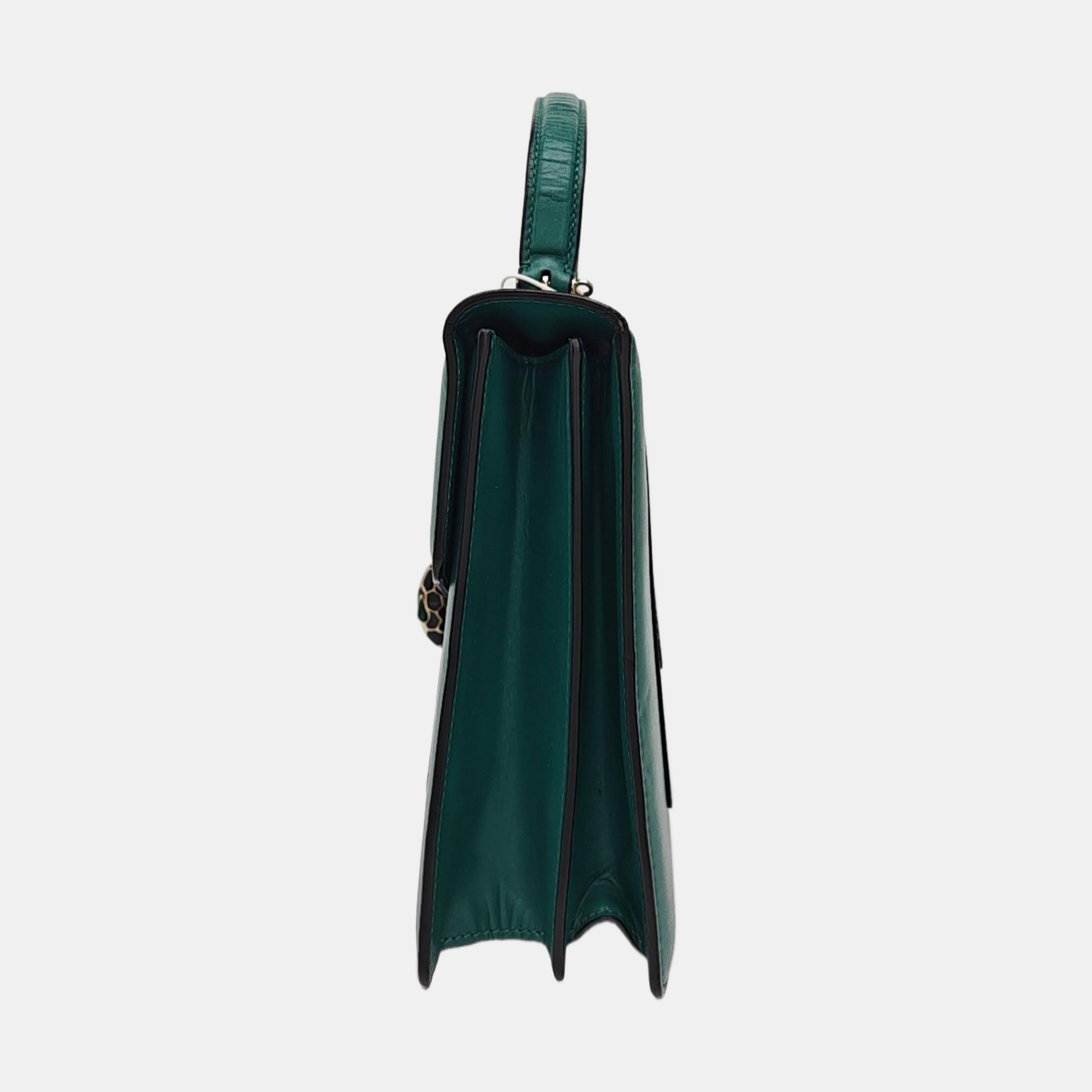 SERPENTI FOREVER Medium Calfskin Green