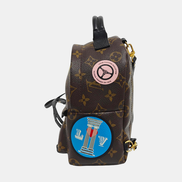 PALM SPRINGS Mini Monogram Coated Canvas Brown