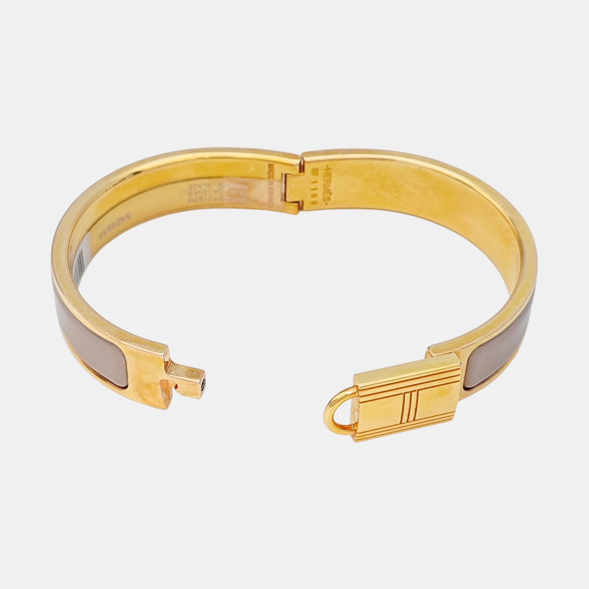 Clic Cadenas Metal Rose Gold Bangle